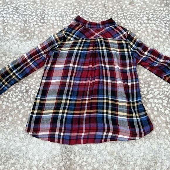 L’Agence Tyler Holly Blue Plaid Lightweight Button Down‎ Shirt Size Medium - Picture 9 of 11